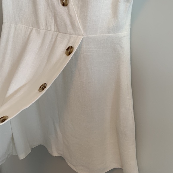 Princess Polly The Laze Mini Dress White Size 8 - Picture 5 of 14